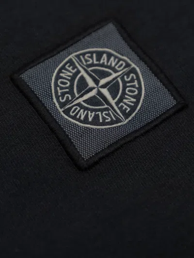 Stone Island Compass-patch Crewneck T-shirt In Black