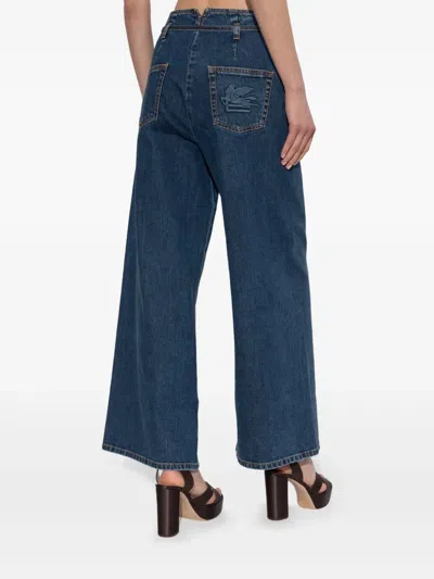 Etro Wide-leg Jeans In Blue
