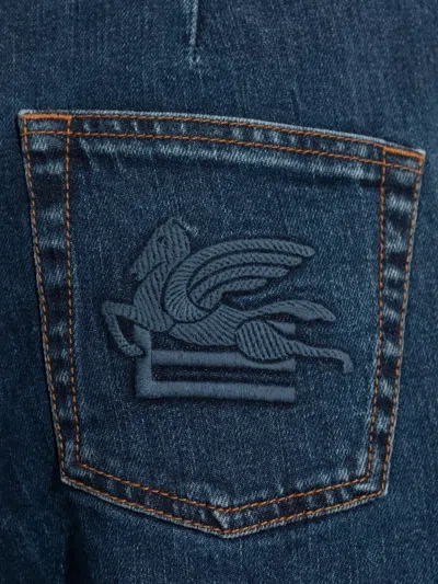 Etro Wide-leg Jeans In Blue