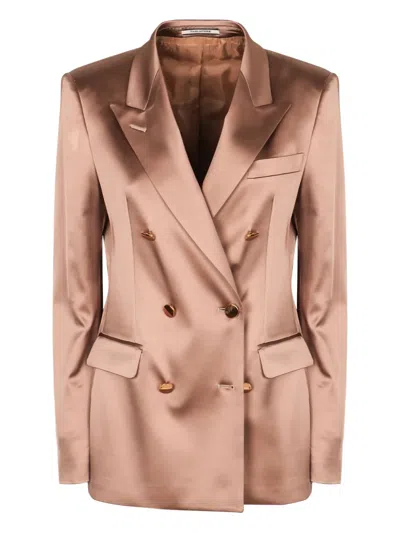 Tagliatore Double-breasted Suit In Neutral
