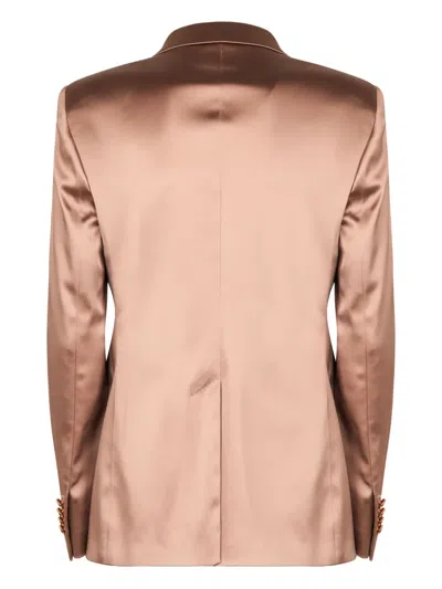 Tagliatore Double-breasted Suit In Neutral