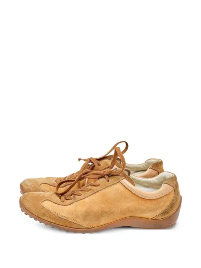 Pre-owned Tod's Vintage  Suede Lace-up Sneakers