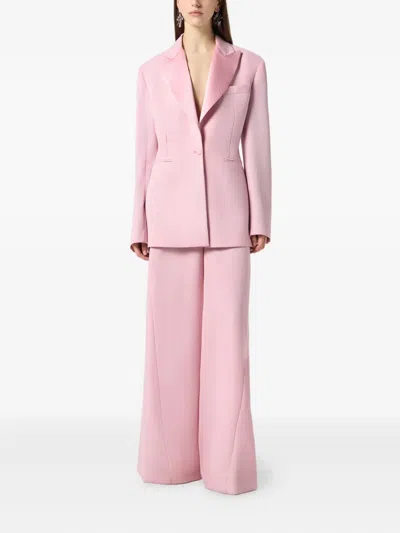 Blumarine Pleated Trousers In Pink