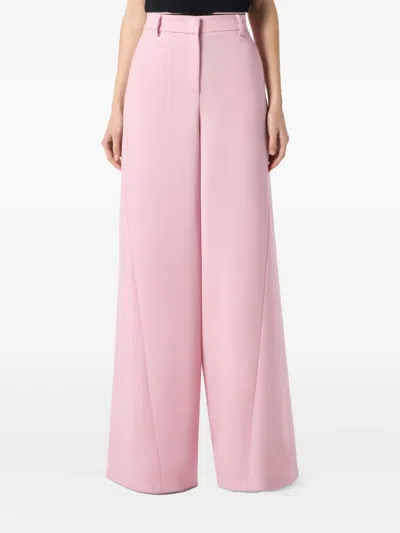 Blumarine Pleated Trousers In Pink