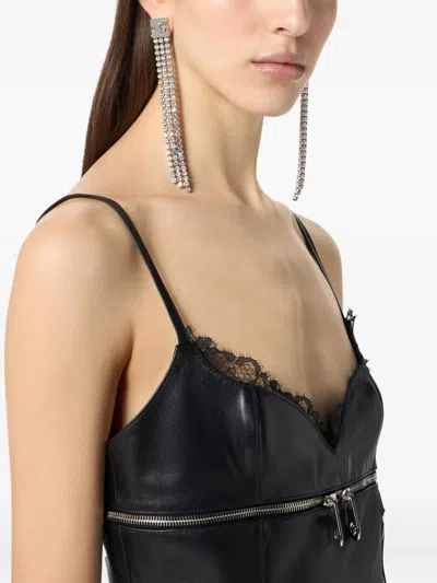 Blumarine Crystal-embellished Earrings In Metallic