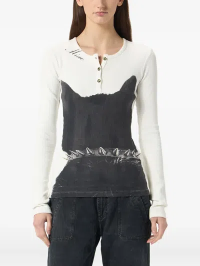Blumarine Printed Jersey T-shirt In Multi