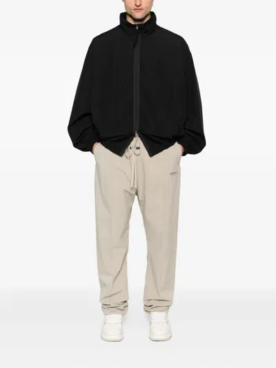 Essentials Drawstring-waist Track Pants In Neutral