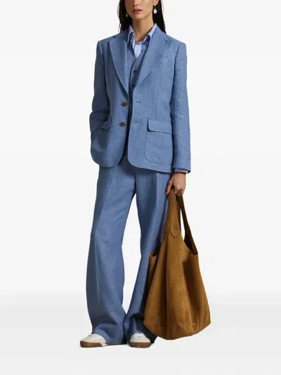 Polo Ralph Lauren Single-breasted Blazer In Blue
