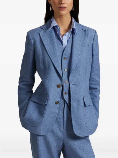 Polo Ralph Lauren Single-breasted Blazer In Blue
