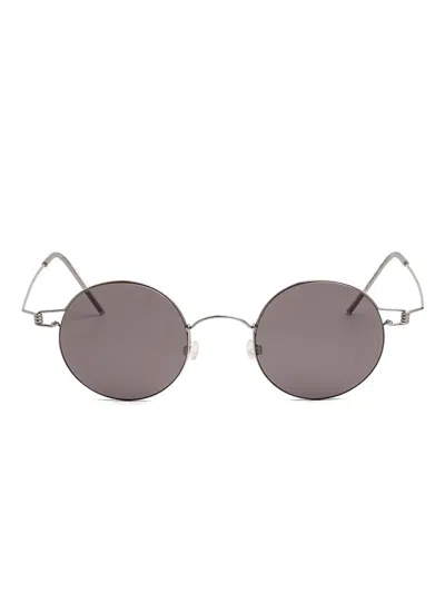 Lindberg Round-frame Sunglasses In Neutral