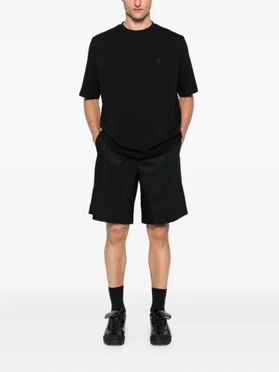 Rhun Elasticated-waist Cotton Shorts In Black