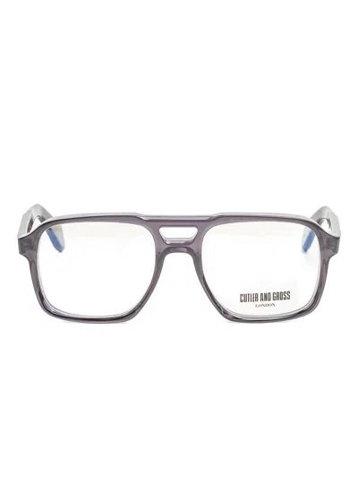 Cutler And Gross Square-frame Glasses In Gray