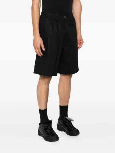 Rhun Elasticated-waist Cotton Shorts In Black
