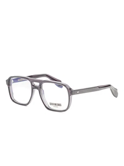 Cutler And Gross Square-frame Glasses In Gray