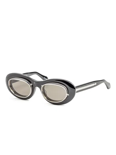 Matsuda Oval-frame Sunglasses In Black