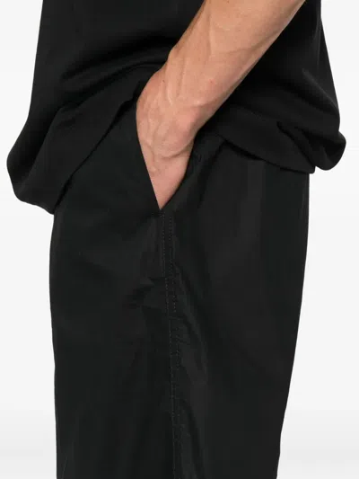 Rhun Elasticated-waist Cotton Shorts In Black