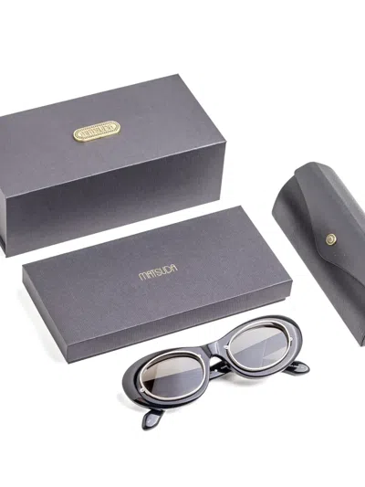 Matsuda Oval-frame Sunglasses In Black