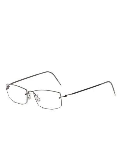 Lindberg Rectangle-frame Glasses In Gray