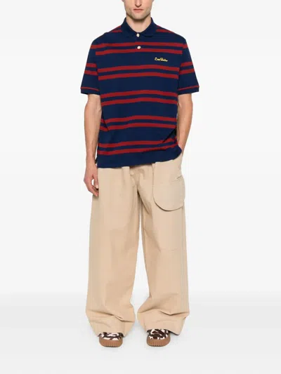 Valentino Striped Polo Shirt Regular Collar