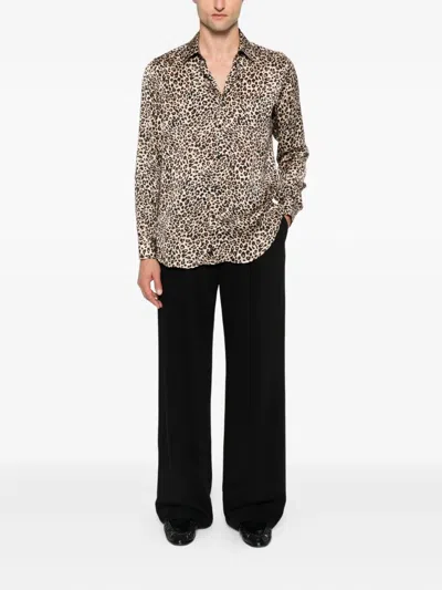 Mazzarelli Leopard-print Shirt In Multi