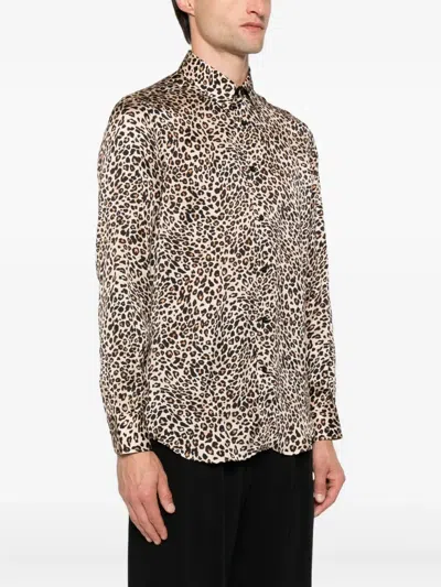 Mazzarelli Leopard-print Shirt In Multi
