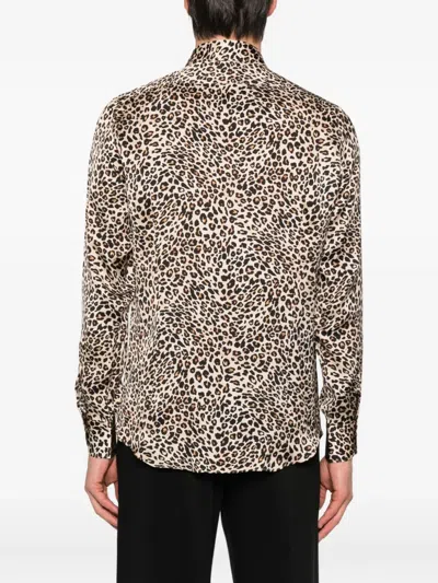 Mazzarelli Leopard-print Shirt In Multi