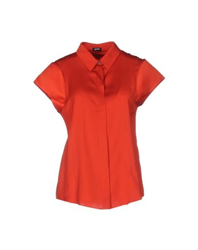 Shop Jil Sander Solid Color Shirts & Blouses In Red