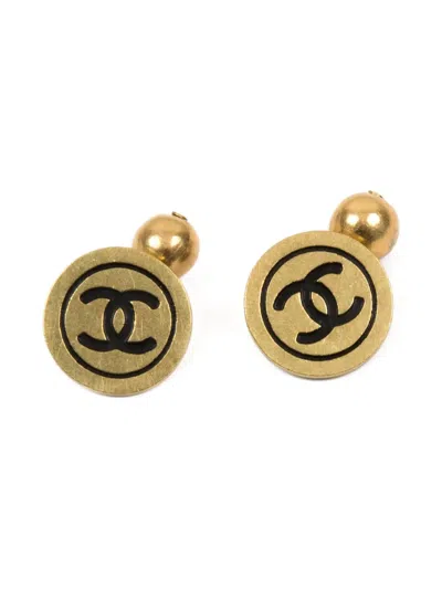 Pre-owned Chanel 1995 Cc-logo Cufflinks