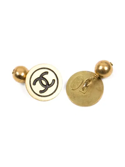 Pre-owned Chanel 1995 Cc-logo Cufflinks