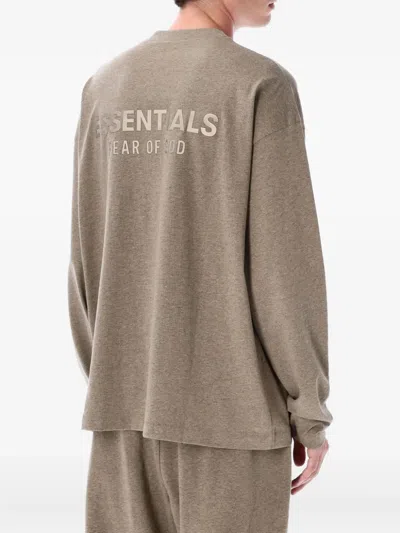 Essentials Long-sleeve T-shirt In Neutral