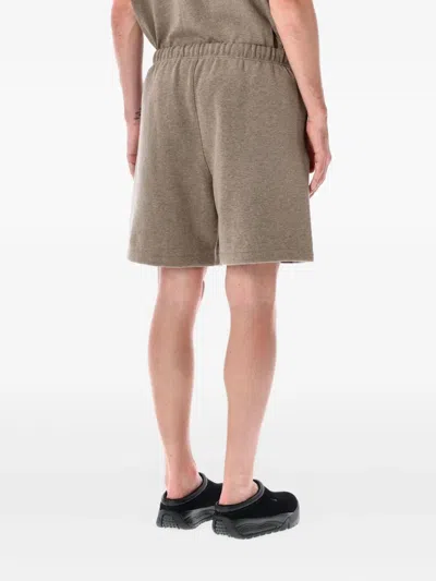 Essentials Drawstring-waist Fleece Track Shorts