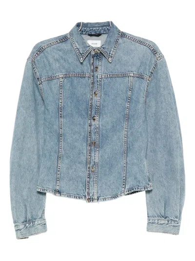 Haikure Button-up Denim Jacket In Blue
