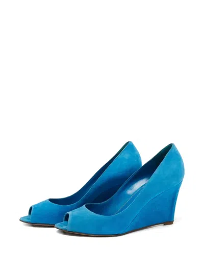 Pre-owned Sergio Rossi Vintage  90mm Wedge Pumps