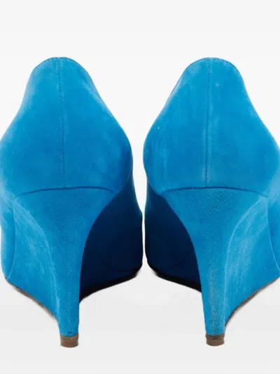 Pre-owned Sergio Rossi Vintage  90mm Wedge Pumps