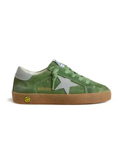 Golden Goose Super Star Suede Sneakers In Green