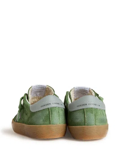 Golden Goose Super Star Suede Sneakers In Green