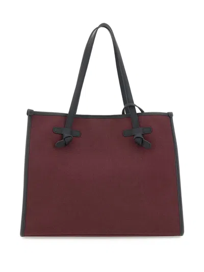 Marcella Club Marcella Knot-detail Canvas Shoulder Bag