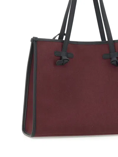 Marcella Club Marcella Knot-detail Canvas Shoulder Bag