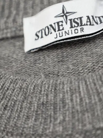 Stone Island Compass-badge Sweater In Gray
