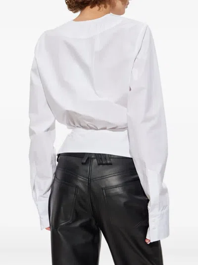 Attico Wrap-design Blouse In White