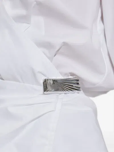 Attico Wrap-design Blouse In White