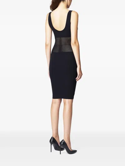 Wolford Mosaic Net Dress In Black