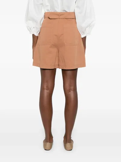 Weekend Max Mara Belted Pocketed Shorts