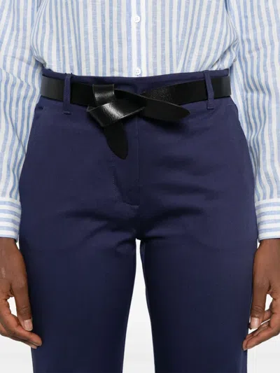 Weekend Max Mara Bosso Flared Ankle Pants In Blue
