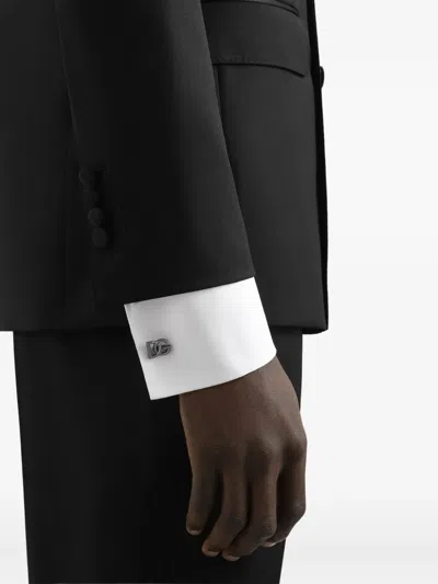 Dolce & Gabbana Cufflinks With Dg Logo In Metallic