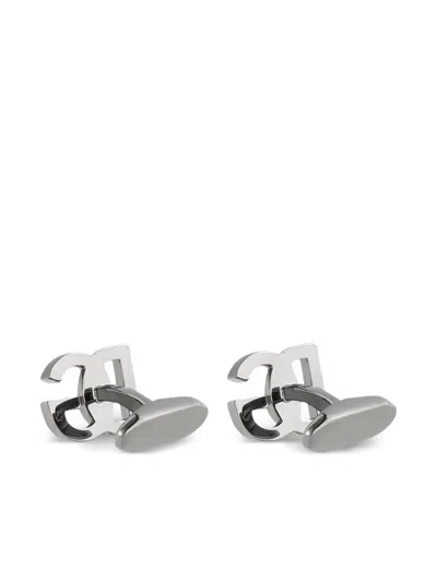 Dolce & Gabbana Cufflinks With Dg Logo In Metallic