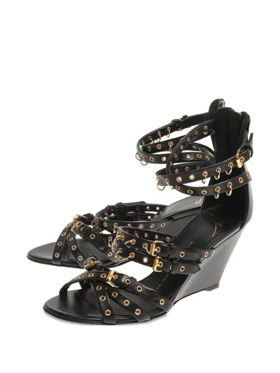 Pre-owned Giuseppe Zanotti Vintage  75mm Wedge Sandals