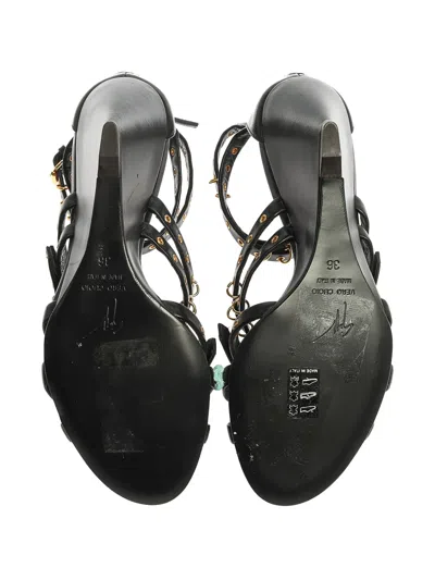Pre-owned Giuseppe Zanotti Vintage  75mm Wedge Sandals