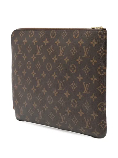 Pre-owned Louis Vuitton 2018 Monogram Etui Voyage Mm Clutch Bag
