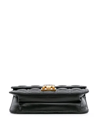 Pre-owned Dior 2017 Medium Lambskin Cannage Addict Flap Shoulder Bag